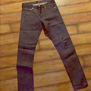 APC Japanese denim - high waisted raw denim
